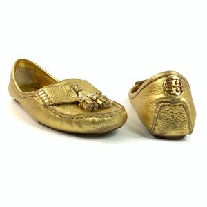 Tory Burch Leather Tassel Front Loafer